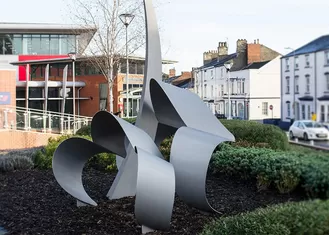 3D Drawing Memorial Sculpture To Squadron Leader Sam Bailey At Lincoln College