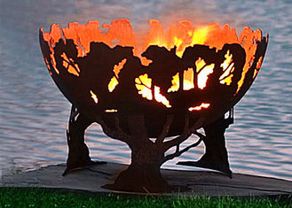 Fashionable Design Corten Steel Fire Pit Bowl Superior Corrosion Resistance