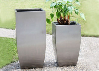 Professional Stainless Steel Flower Planters Corrosion Stability 45-120 Cm