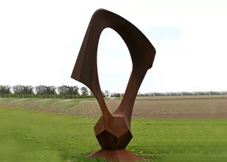 Modern Unique Corten Steel Sculpture Corrosion Stability For Public Decor