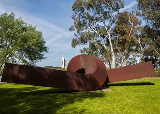 Twisted Shape Large Decor Corten Steel Sculpture Metal Garden Art Sculpture