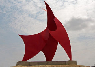 Racing Sails Painted Metal Sculpture Stainless Steel Corrosion Stability