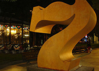 Professional Number 7 Corten Steel Sculpture Without Base 180cm Height