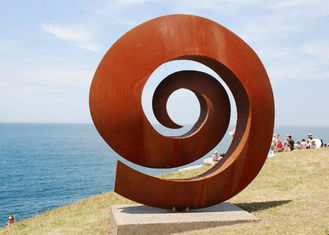 Weather Resistant Facete Corten Steel Sculpture 2.5mm Thickness / 180cm Height