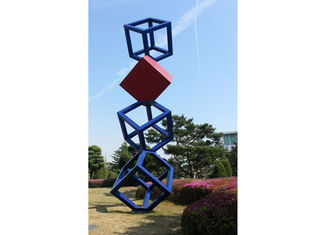 Cube Garden Large Stainless Steel Sculpture Outdoor Metal Art Sculpture