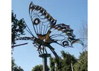 Giant Garden Insect Outdoor Metal Sculpture Stainless Steel Butterfly For Landscape