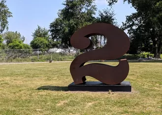 Contemporary Decoration Outdoor Metal Art Sculpture Corten Steel Number Sculpture