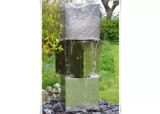 Public Decorative Stainless Water Feature Customized Size Polished Finishing