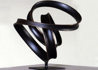 Indoor Ribbon Bronze Lawn Statues , Abstract Bronze Sculptures WS-C038