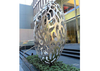 Hollow Eggs Stainless Steel Sculpture Modern Installation Art Sculpture