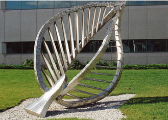 Large Contemporary Art Outdoor Metal Sculpture , Leaf Metal Garden Sculptures
