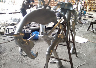 Spectacular Incomplete Horseman Outdoor Metal Sculpture Forging Technique