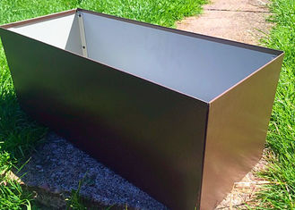 Mirror Polished Round Planter Boxes Stainless Steel OEM / ODM Available