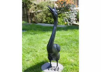 Outdoor Modern Life Size Bronze Statue Casting Finish Animal Goose Sculpture