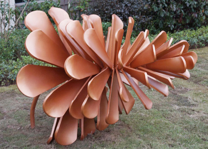 Big Out Door Metal Pine Cone Sculpture Stainless Steel For Garden Decoration