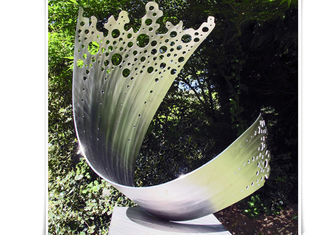 Wholesale Modern Outdoor Metal Garden Art Waveform Sculptures