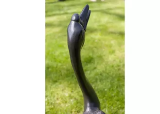 Outdoor Modern Life Size Bronze Statue Casting Finish Animal Goose Sculpture