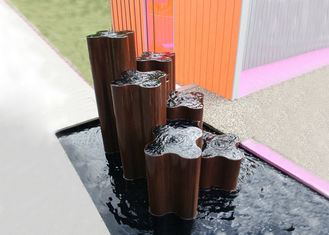 Public Decoration Corten Steel Water Feature Various Size Weather Resistant