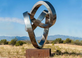 Modern Outdoor Stainless Steel Sculpture Large Metal Yard Sculptures