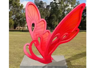 Large Size Metal Butterfly Sculpture Stainless Steel For Garden Landscape