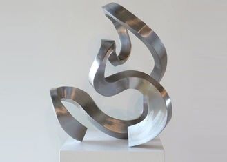 Modern Decorative Stainless Steel Indoor Sculpture / Customized Sculpture