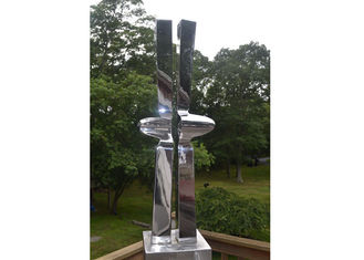 Abstract Mirror Stainless Steel Metal Garden Ornaments