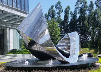 Unique Design Polished Outdoor Metal Sculpture For City Square Decoration