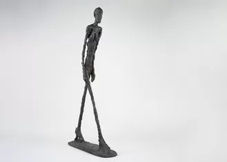Life Size Yard Art Sculptures Modern Work Bronze Walking Man Sculpture By Giacometti
