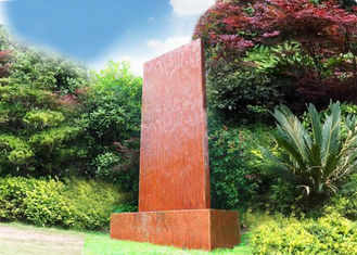 Anti Corrosion Corten Steel Water Wall , Corten Steel Garden Features