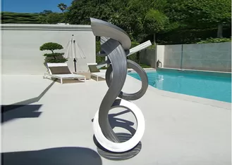 Brushed Craft Stainless Steel Sculpture Art Home Decoration Swimming Pool Garden