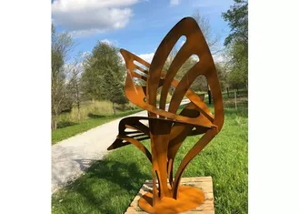 Rusty Modern Art Metal Outdoor Sculpture Abstract Corten Steel Garden Decorative