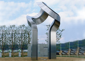 Large Art Modern Stainless Steel Sculpture , Outdoor Steel Sculpture Decoration