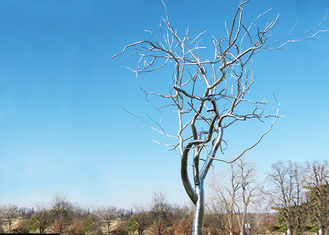 Stainless Steel Tree Sculpture Withered , Outdoor Metal Tree Sculpture Garden