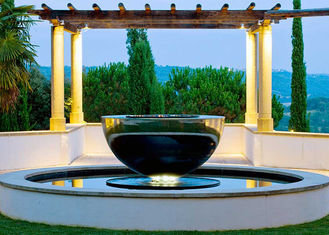 Mirror Polished Stainless Steel Outdoor Water Features Hemisphere Shape