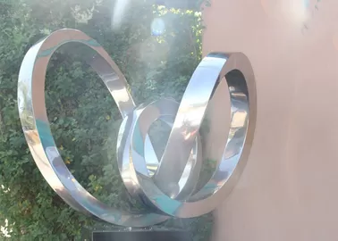 Modern Abstract Polished Stainless Steel Outdoor Metal Sculptures