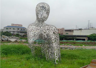 Large Modern Stainless Steel Outdoor Human Figure Metal Sculpture