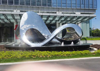 Unique Design Polished Outdoor Metal Sculpture For City Square Decoration