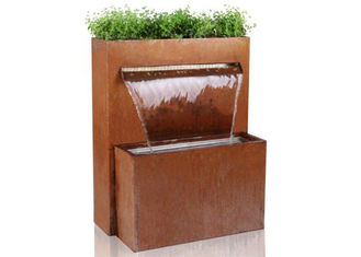 Contemporary Corten Steel Water Wall Water Feature Corrosion Stability