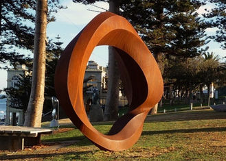 Corten Steel Rusted Metal Garden Sculptures , Outdoor Steel Sculpture Art