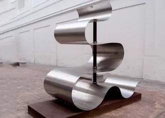 Polished Stainless Steel Metal Sculpture For Contemporary City 2.5mm Thickness